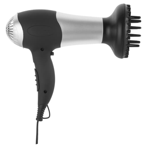 Tristar HD-2322 Hårtørrer - Hårtørrer 2000 watt - inkl Diffuser og Koncentrator fastgørelseshoved Sort, Metallic