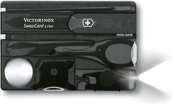 Victorinox SwissCard Lite 13 Funktioner - Gennemsigtig Sort