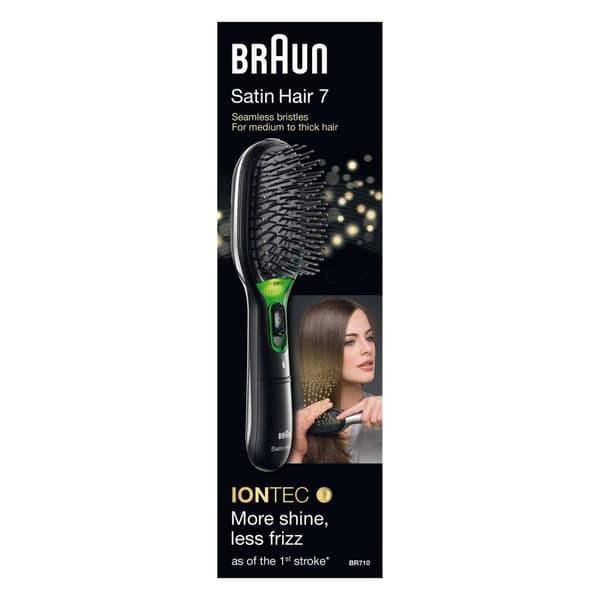 Braun BR710 Vuxen Paddle hårborste Svart, Grön 1 st.