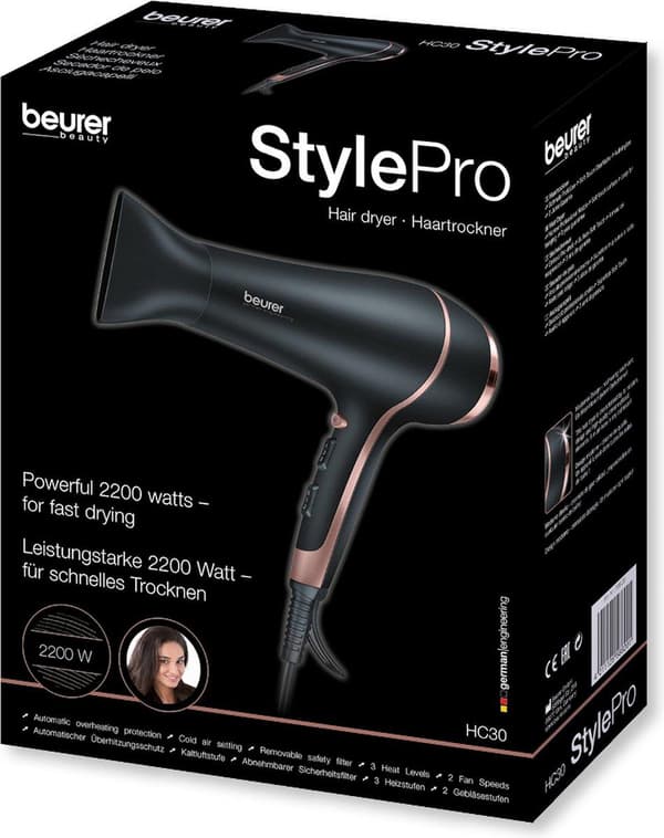Beurer HC30 - Hårtørrer - Kold indstilling - 2400W