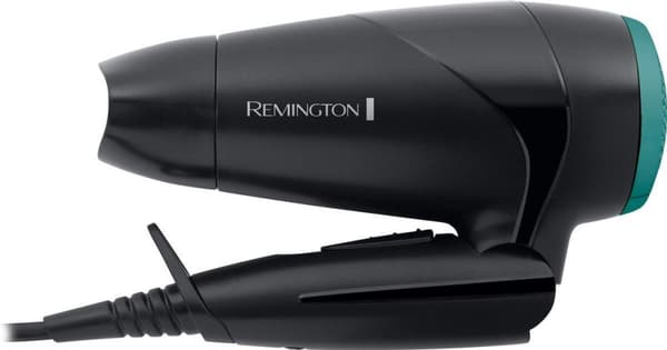 Remington D1500 rejsehårtørrer/sammenklappelig rejsehårtørrer 2000 watt Sort, Grøn