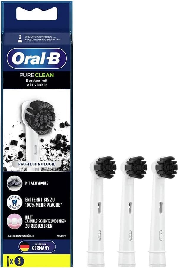 Oral-B Pure Clean -harjaspäät - 3 kappaleen pakkaus