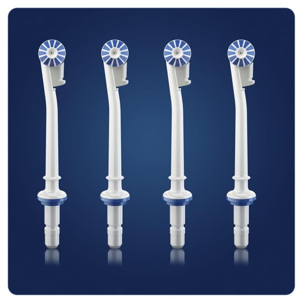 Braun Oral-B OxyJet 4 kappaleen pakkaus - kiinnityssarja suuhuuhtelulaitteeseen - valkoinen (ORAL-B ERSATZDÜS)