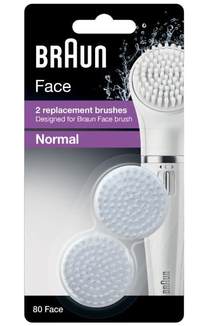 Braun Face 80 – 2 vaihtoharjaa – kehitetty Braun Face puhdistusharjalle