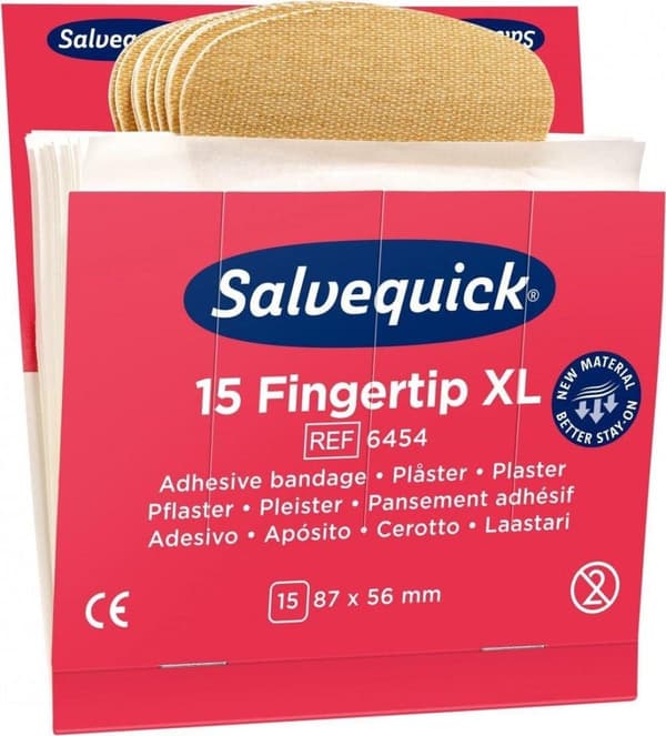 Salvequick 6454 Refill 15 fingertoppsplåster XL
