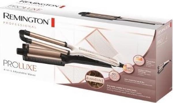 Remington Proluxe våffeljärn - locktång - Beachy Waves - 4-i-1 tång CI91AW