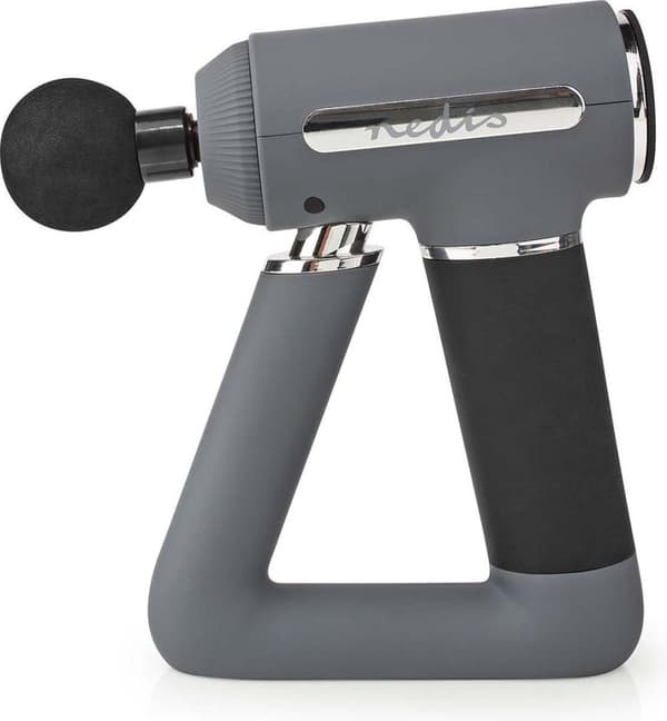 Nedis Sport Massage Gun | Akkukäyttöinen | Sisäänrakennettu litiumioni | Ladattava | 6 hierontatilaa | USB-kaapeli | harmaa