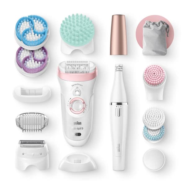 Braun Silk-épil Beauty Set 9 9-995 Deluxe - Epilator - Rakapparat - Exfoliering och rengöring