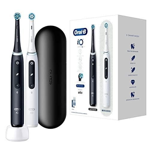 Braun Oral-B iO Series 5 Sort/Hvid med 2. håndstykke tandbørste 415121 (415121)