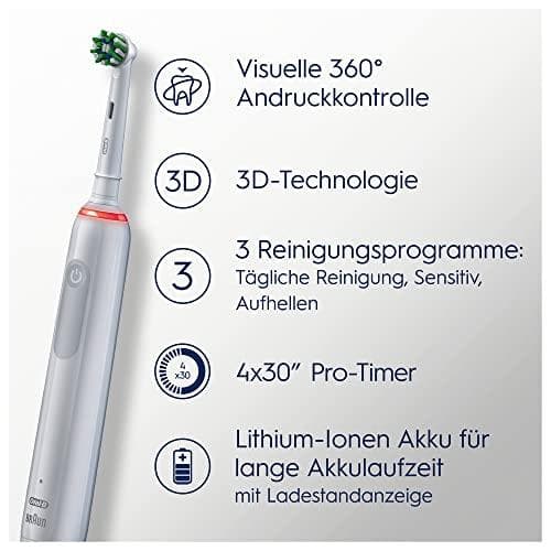 Braun Oral-B Pro 3 3000 Sensitive Clean White JAS22 -hammasharja 760918 (760918)