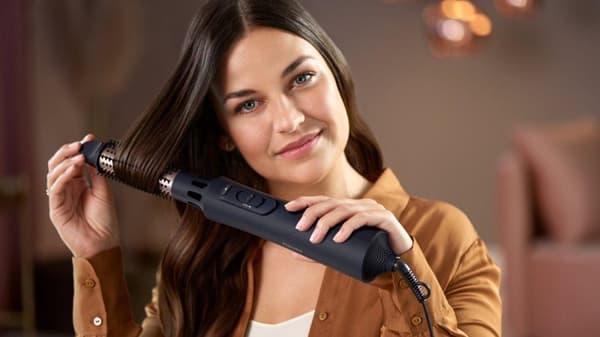 Philips hårstyler, 1.000 watt effekt, 2 blæserniveauer, 3 temperaturniveauer, ionfunktion, nedkøling (BHA530/00)