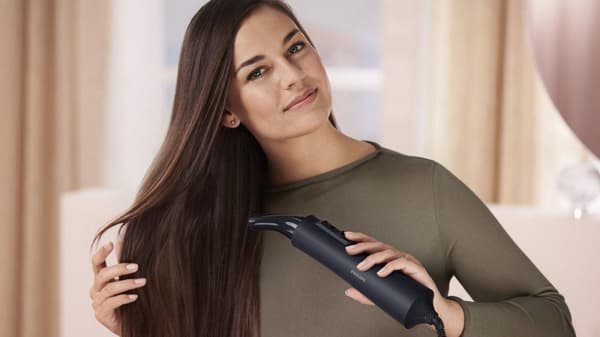 Philips hårstyler, 1.000 watt effekt, 2 blæserniveauer, 3 temperaturniveauer, ionfunktion, nedkøling (BHA530/00)