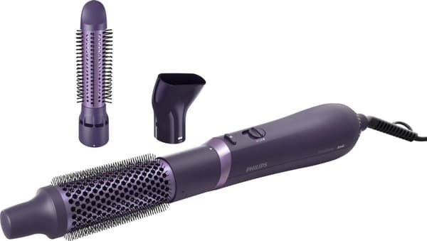 Philips curlingharja, lämmin ilma, 800 watin teho, 2 puhallintasoa, 3 lämpötilatasoa, ionitoiminto (BHA305/00) Purppura