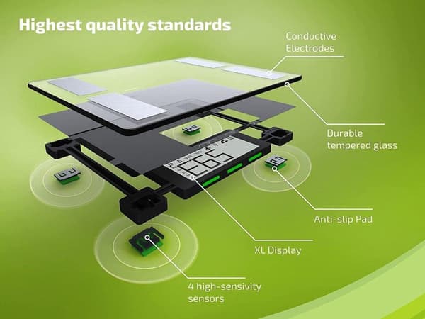 Leifheit Soehnle 63879Shape Sense Connect 50 Bluetooth-kylpyvaakalla (63879)