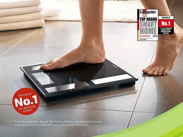 Leifheit Soehnle 63879Shape Sense Connect 50 Bluetooth-kylpyvaakalla (63879)