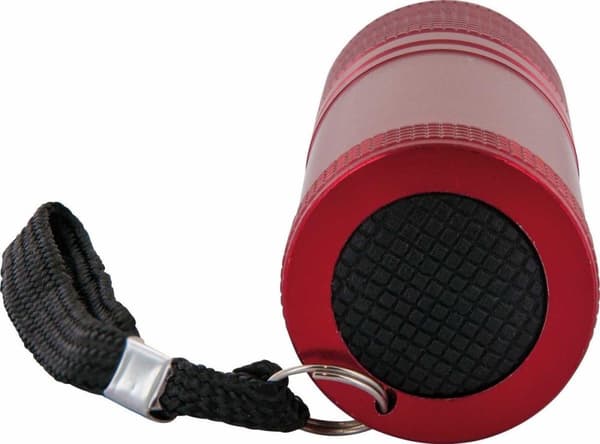 Schwaiger TLED200R 531. Lommelygtetype: Håndlommelygte, Farve på produkt: Rød, Materiale hus: Aluminium. Lampetype: COB LED, antal lampe(r): 1 lamper,