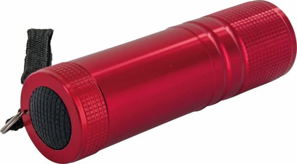 Schwaiger TLED200R 531. Lommelygtetype: Håndlommelygte, Farve på produkt: Rød, Materiale hus: Aluminium. Lampetype: COB LED, antal lampe(r): 1 lamper,