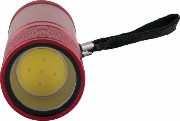 Schwaiger TLED200R 531. Lommelygtetype: Håndlommelygte, Farve på produkt: Rød, Materiale hus: Aluminium. Lampetype: COB LED, antal lampe(r): 1 lamper,