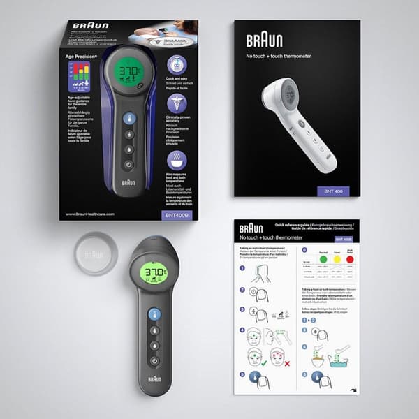 Braun BNT400 Sort termometer