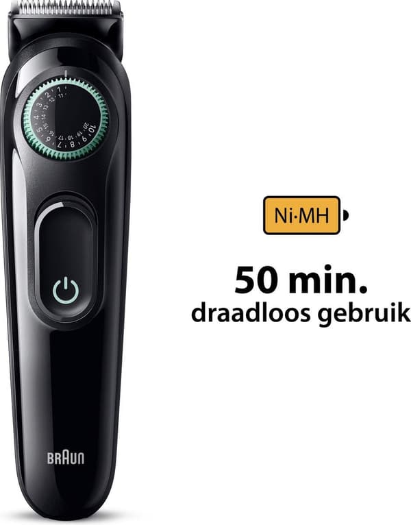 Braun - Styler BT3421 - Trimmeri - Musta / Vibrant Green (447917) (447917)