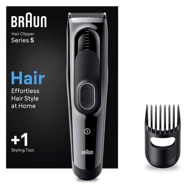 Braun HC5310 - sort - 3 mm - 2,4 cm - hoved - batteri - 50 min (HC5310)