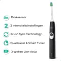 Miniatyrbillede 3 af 11: Philips Sonicare ProtectiveClean 4300 HX6800/63 elektrisk tandbørste Sonic tandbørste sort, hvid (HX6800/63)