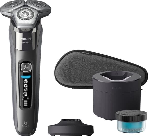 Philips-parranajokone, märkä/kuivakäyttö, langaton käyttö, voidaan käyttää suihkussa, Dual SteelPrecis (S8697/55)