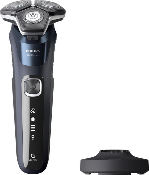 Philips-parranajokone, märkä/kuivakäyttö, ladattava akkukäyttöinen, voidaan käyttää suihkussa, SteelPrecision K (S5885/25)