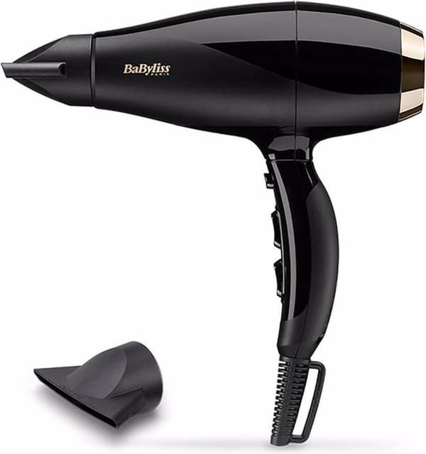BaByliss 6714E Super Pro Hårtørrer 2300 W i sort og guld (6714E) Sort, Guld