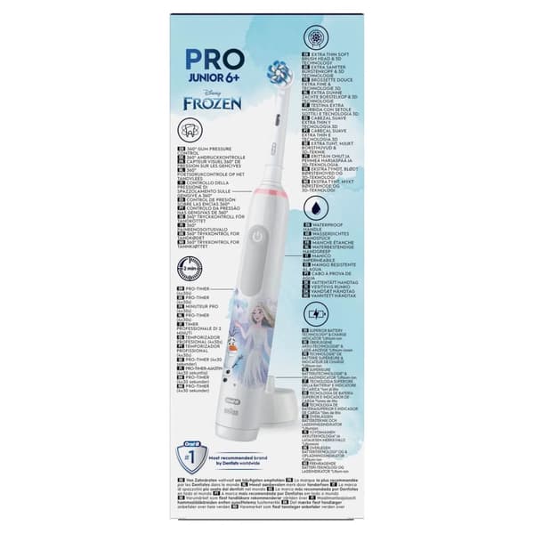 Oral-B PRO 14876673. Syfte: Barn, Typ av tandborste: Roterande tandborste, Tandborstlägen: Daglig skötsel, Polering, Känslig. Strömkälla: Uppladdnings