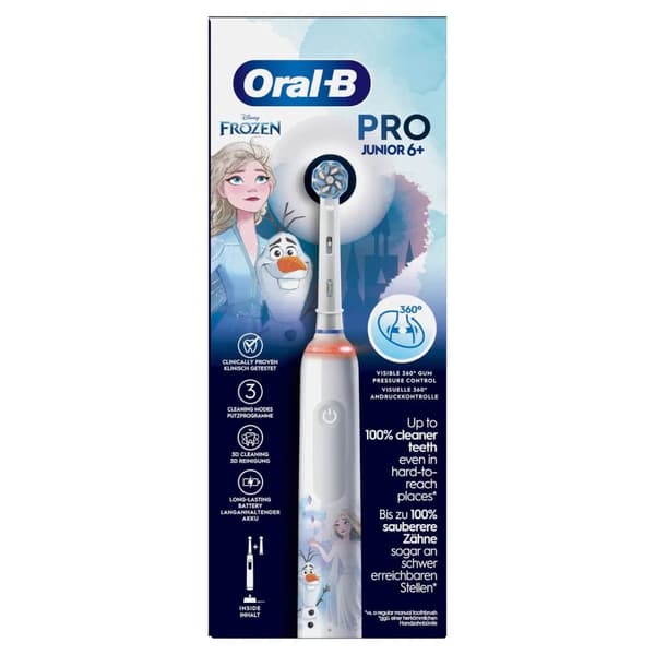 Oral-B PRO 14876673. Syfte: Barn, Typ av tandborste: Roterande tandborste, Tandborstlägen: Daglig skötsel, Polering, Känslig. Strömkälla: Uppladdnings