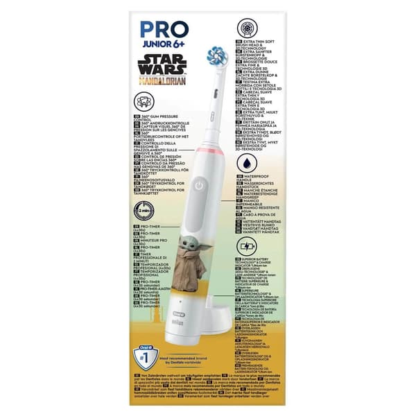 Oral-B PRO 14876674. Kohde: Lapset, Hammasharjatyyppi: Pyörivä hammasharja, Hammasharjatilat: Päivittäinen huolto, Kiillotus, Herkkä. Virtalähde: Lada