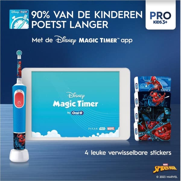 Oral-B elektrisk tandborste Pro Kids Spider-Man