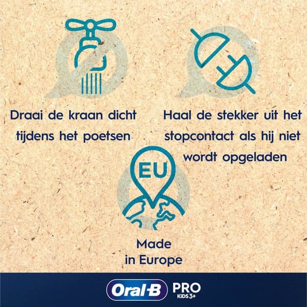Oral-B Pro Kids Elektrisk tandbørste - Frozen Edition - Til børn fra 3 år