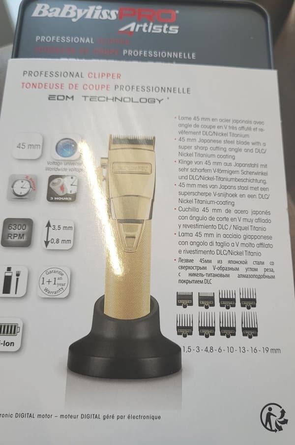 BaByliss PRO 4rtists Gold FX Clipper/hiusleikkuri - FX8700GE