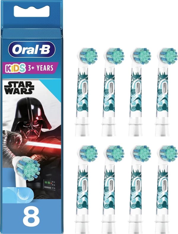 Oral-B Kids Star Wars optiska borstar för elektriska tandborstar, 8 valfria borstar