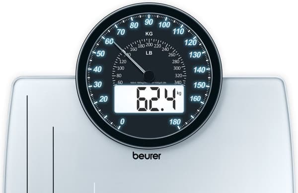 Beurer GS58 - LCD - Vit - 340 mm - 315 mm - 31 mm - AAA (766.10)