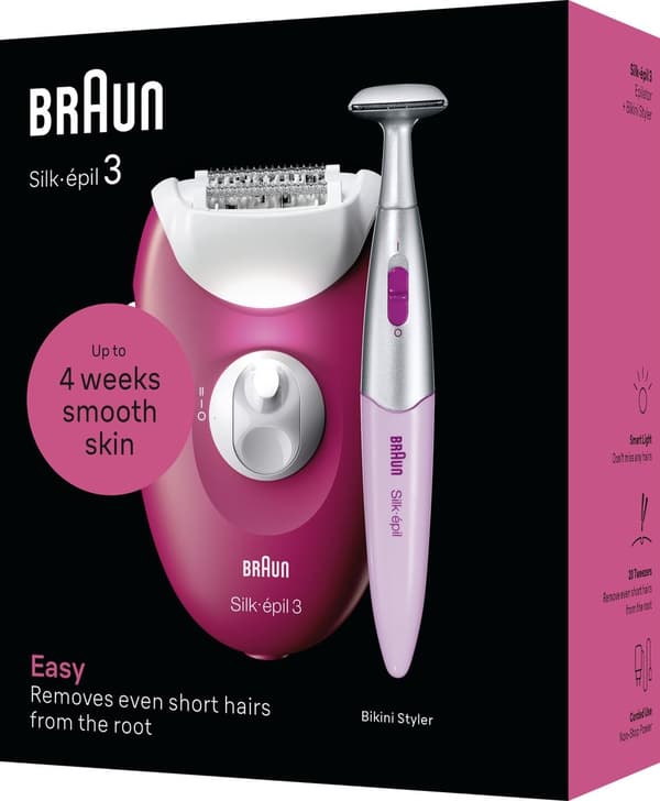 Braun Silk·épil 3 3-202 - Epilator med sladd