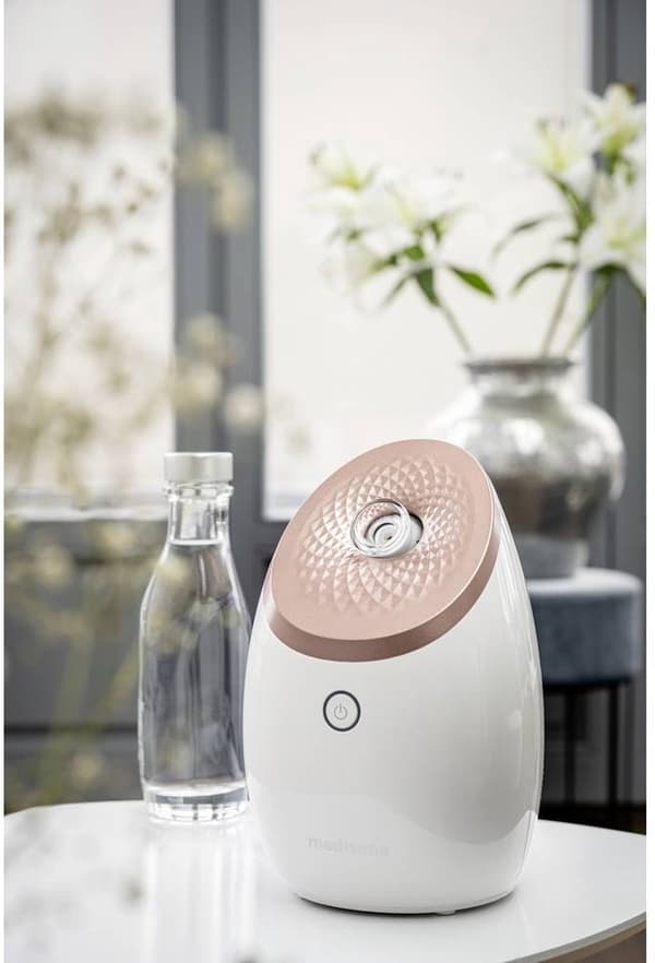 Medisana Ansiktsbastu DS 600 nanojonisk vit och roséguld