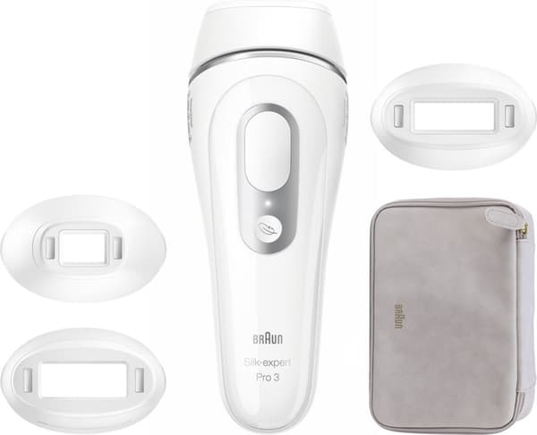 Braun IPL Hårfjerningsenhed Silk-expert Pro 3 - hårfjerning til hjemmetaske - 3 hoveder - PL3230