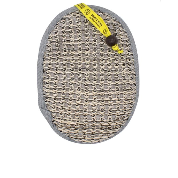 Bath sponge made of sisal and cotton with flange 1 pc