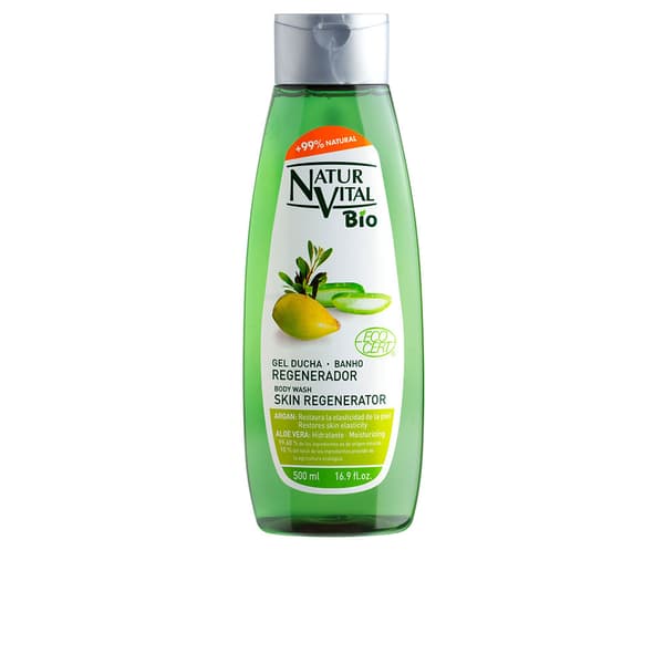 Organic ECOCERT regenerating argan & aloe vera shower gel 500 ml