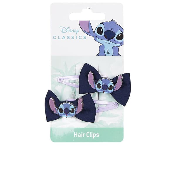 DISNEY BOW CLIPS #stitch 7.4 x 12.5 x 2 cm 2 units