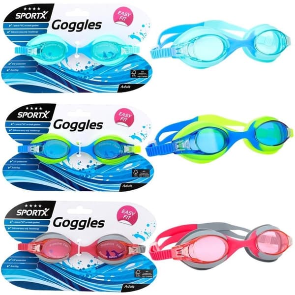 SportX Adults Svømmebriller 4 Stjerner Assorteret