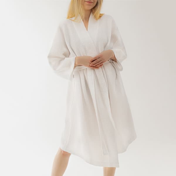 Badekåbe | VAFFEL | hvid | L/XL | 846019