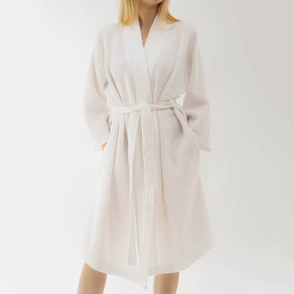 Badekåbe | VAFFEL | hvid | L/XL | 846019