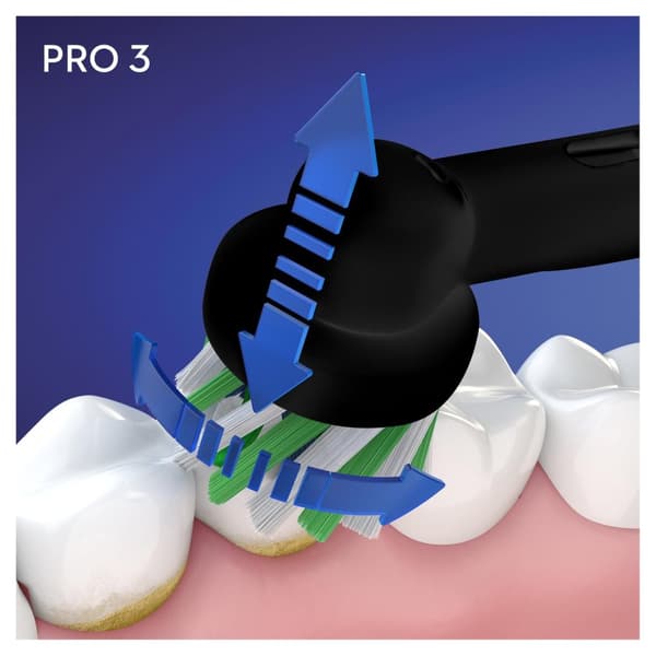 Oral-B Pro 3 3900 - Eltandborste - Duo Pack 2 Styck