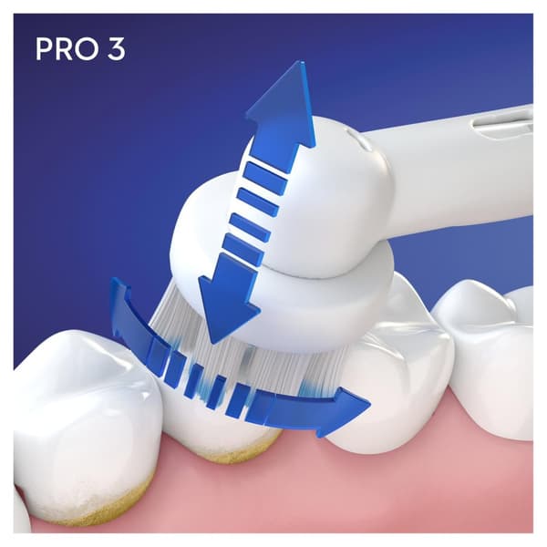 Oral-B Pro 3 3900 - Eltandborste - Duo Pack 2 Styck