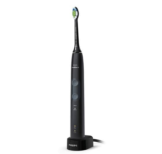 Philips Sonicare ProtectiveClean 4500 HX6830/44 Elektrisk sonisk tandbørste - Voksen - Sonisk tandbørste - Daglig pleje - til hvide tænder - Sort - Gr