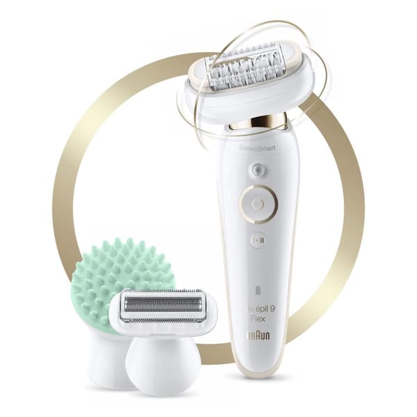 Braun Silk-épil 9 Flex 9-020 Hvid/Guld - Epilator